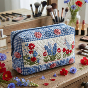 Heartland Harmony Quilted Makeup Bag