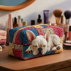 Sweet Buddies Quilted Makeup Bag